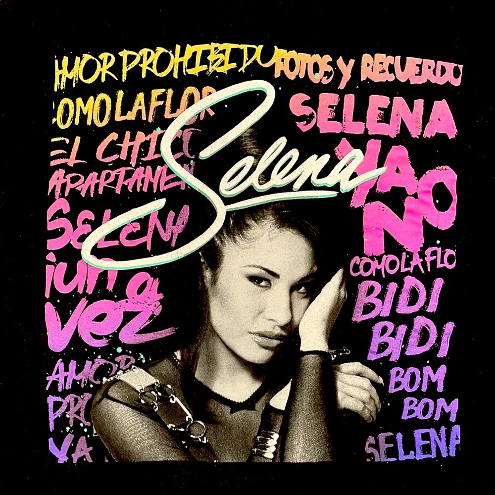 Selena Graphic Women's Top - Black and Pink